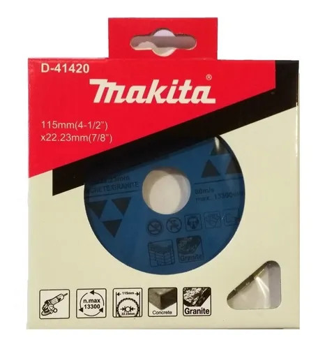 DISCO DIAMANTADO MAKITA 115 MM SEGMENTADO PARA CONCRETO D-41420