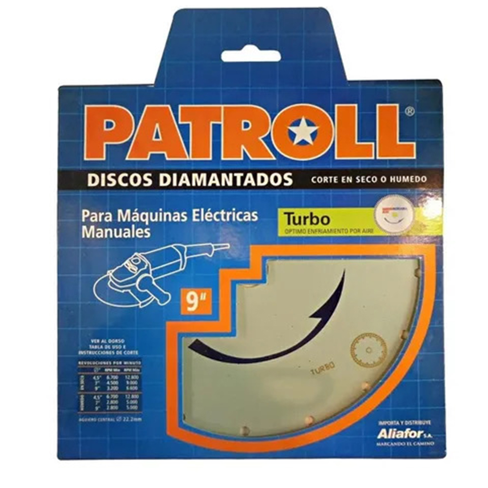 DISCO DIAM. PATROLL 9 TURBO PT-9