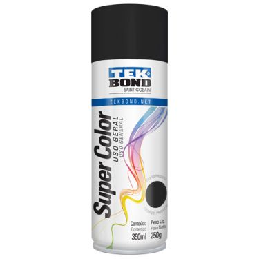 PINTURA TEKBOND EN AEROSOL 250 GR NEGRO BRILLO