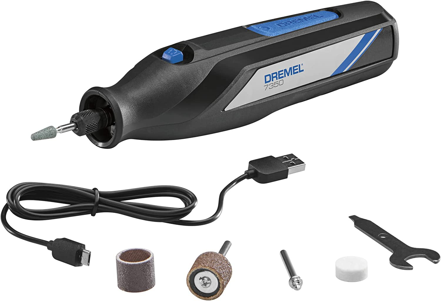 MINITORNO DREMEL 4 V INALAMBRICO 7350 CON 5 ACCESORIOS