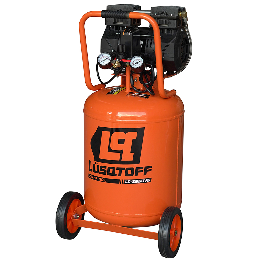 COMPRESOR LUSQTOFF 50 LITROS 2.5HP 2550VS VERTICAL SEMI SILENCIOSO