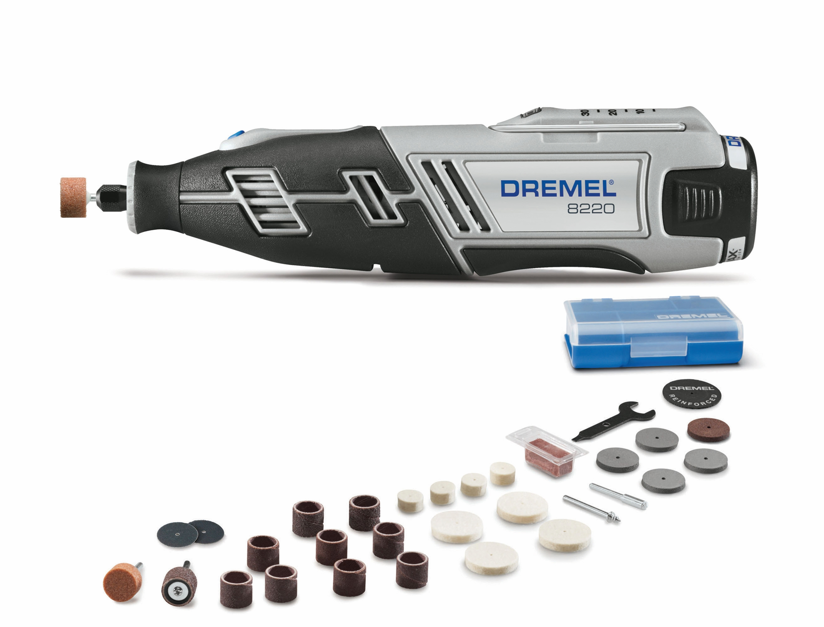 MINITORNO DREMEL INALAMBRICO 8220 DE 30 ACCESORIOS