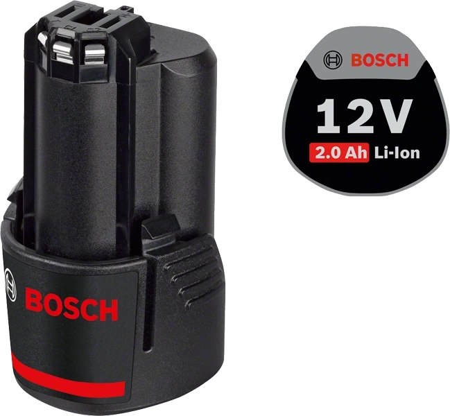 BATERIA BOSCH X 2 UNIDADES 12 V LI 2 AH CON CARGADOR GAL 12V-20