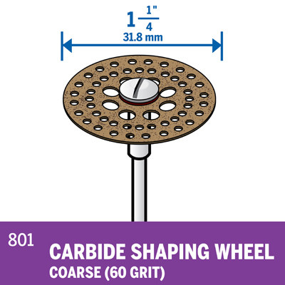 DISCO DE DESBASTE DREMEL PARA LIJAR 1 1/4 801