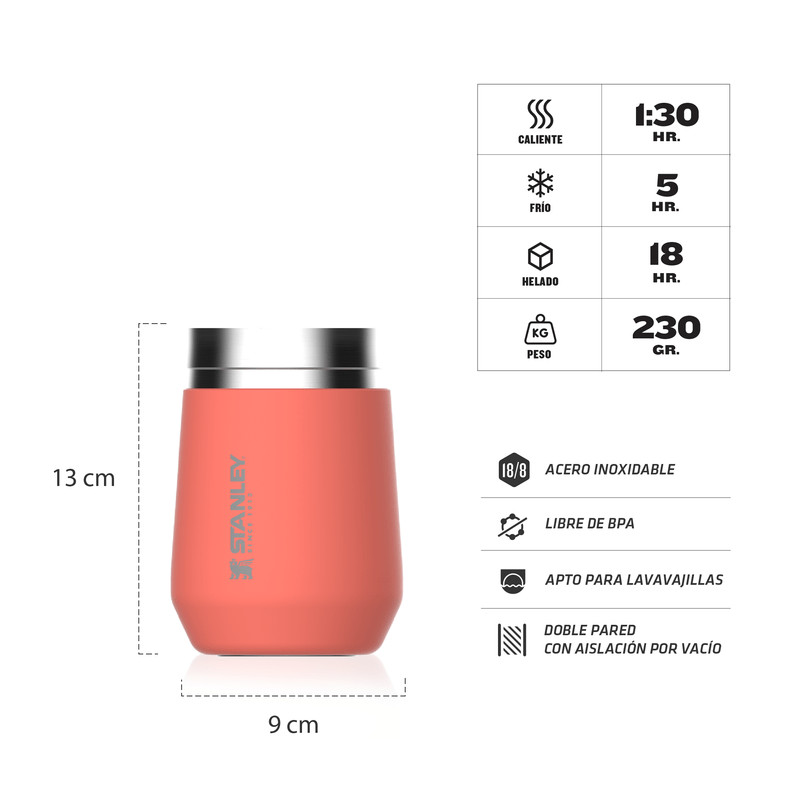 VASO STANLEY EVERYDAY 295ML ROSA CORAL