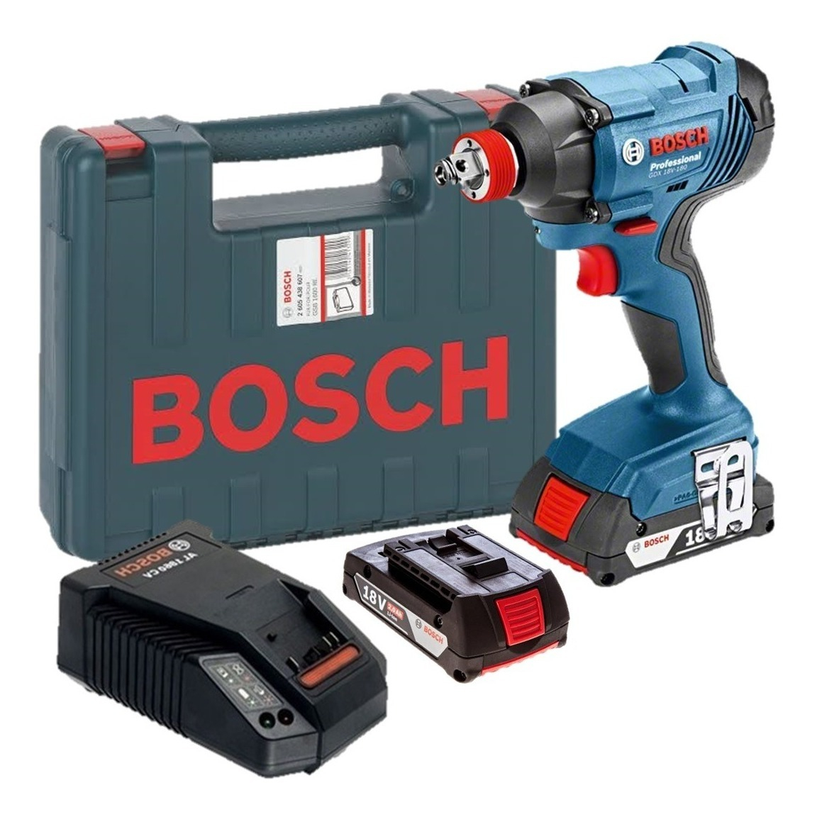 LLAVE DE IMPACTO BOSCH GDX 180- LI 18V 2BAT+CARG