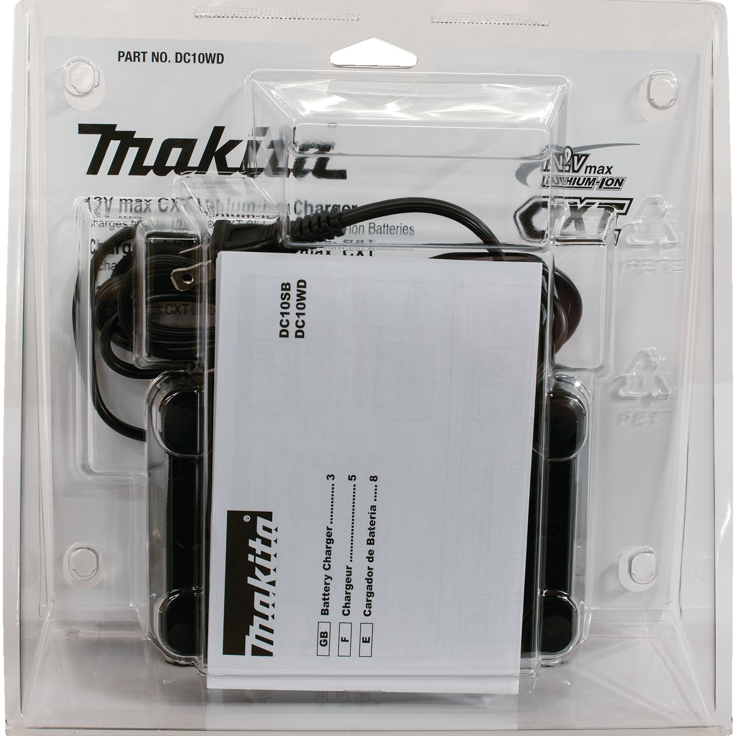 CARGADOR DE BATERIA MAKITA 12V LI-ION DC10WD