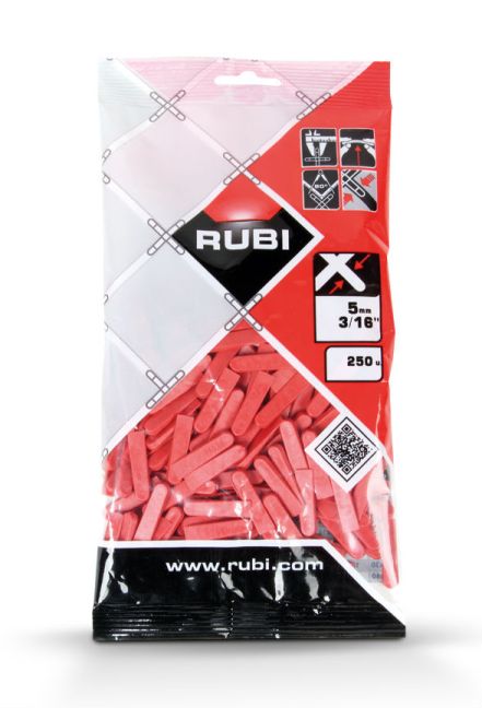 CUÑAS RUBI 5 MM 500 UNIDADES