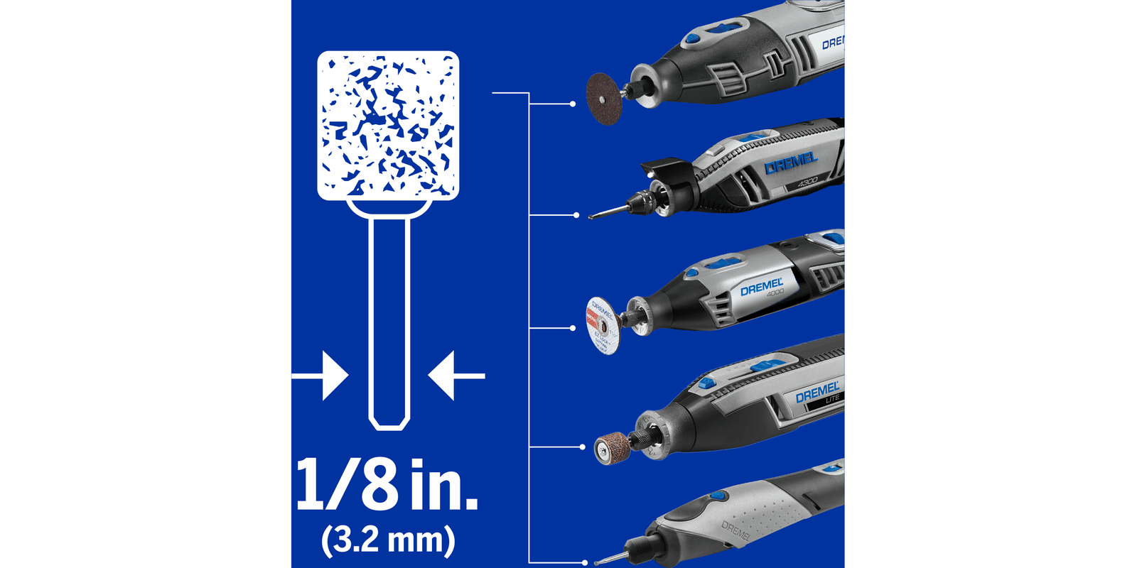 KIT DREMEL 20 ACCESORIOS PARA LIMPIAR Y PULIR 726-01 26150726AA