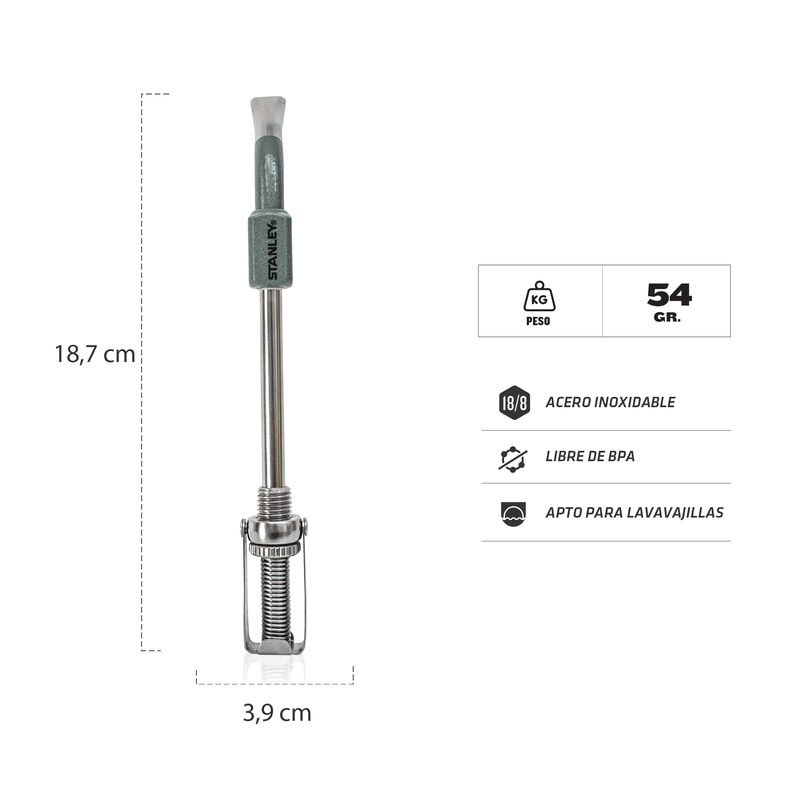 BOMBILLA PARA MATE STANLEY SPRING VERDE