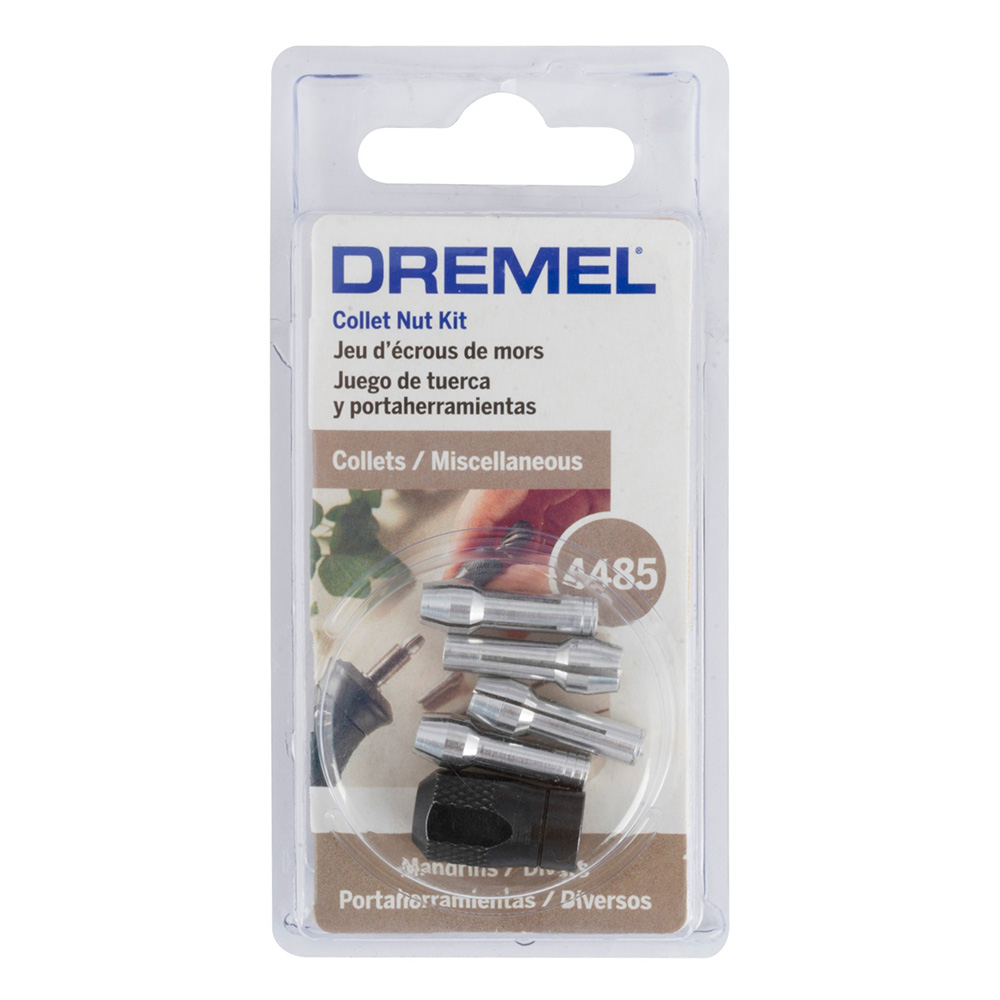 JUEGO DE 4 BOQUILLAS Y PORTA HERRAMIENTAS DREMEL 4485