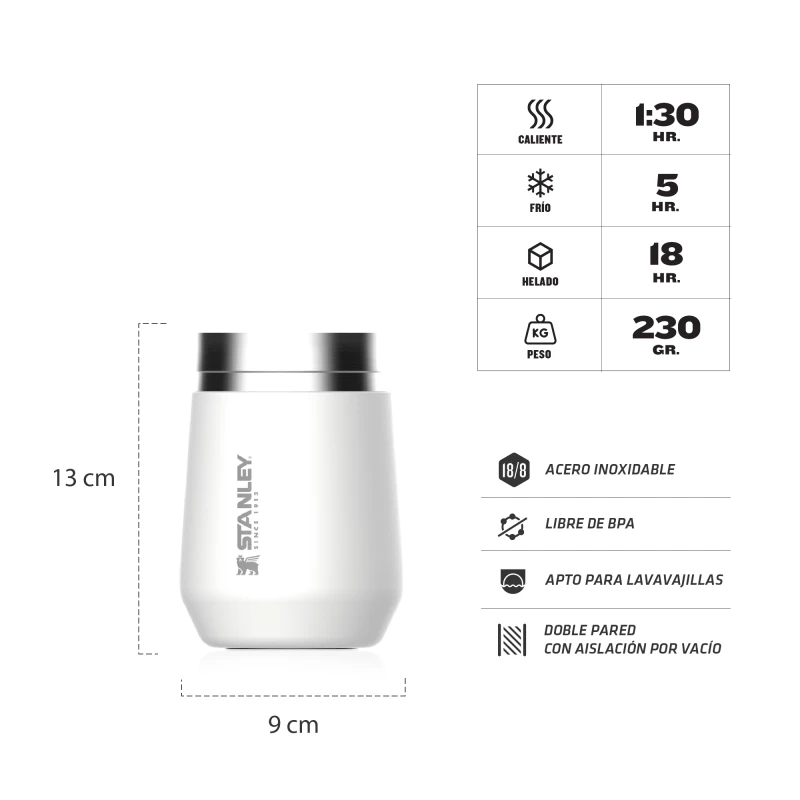 VASO STANLEY EVERYDAY 290ML BLANCO POLAR