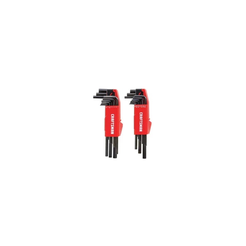 SET LLAVES ALLEN CRAFTSMAN 20 PIEZAS MILIMETROS PULGADAS CMHT26020