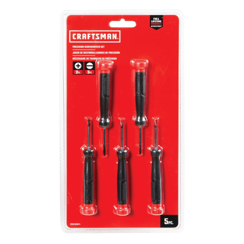 SET DESTORNILLADOR CRAFTSMAN PRECISION 5 PIEZAS CMHT65074