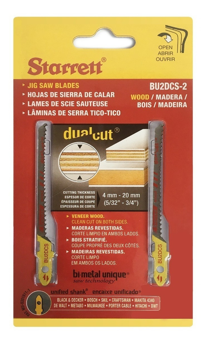 HOJA DE CALAR STARRETT 4MM A 20MM BU2DCS-2