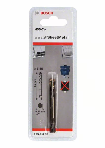 MECHA GUIA BOSCH HSS-CO P/ BIMETAL 594257