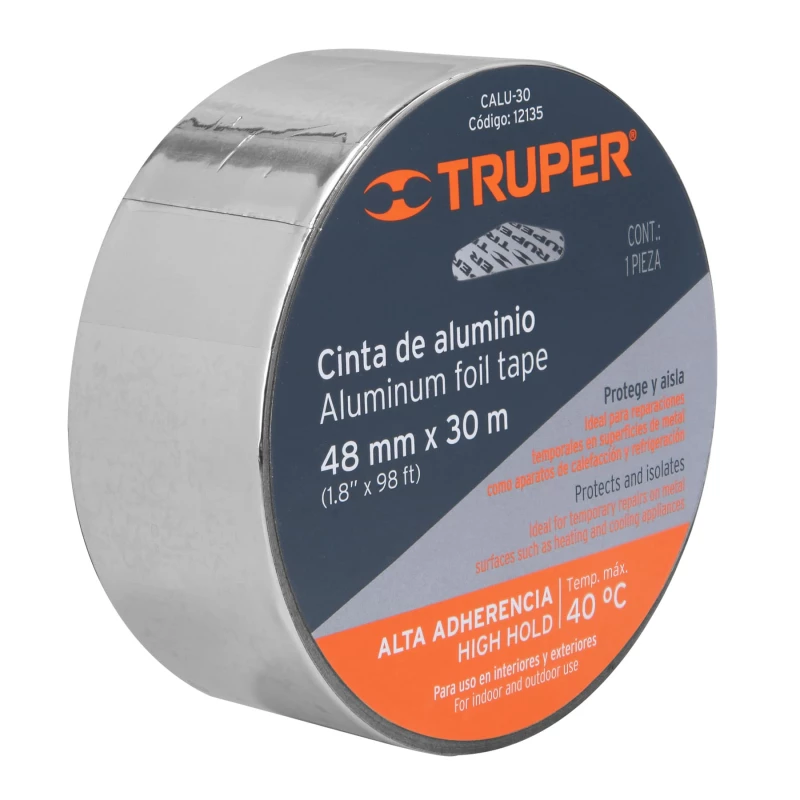 CINTA DE ALUMINIO TRUPER 4.8 CM X 30 METROS H/40°