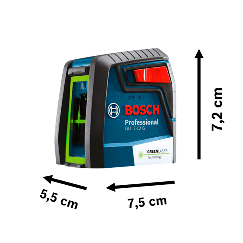 NIVEL LASER BOSCH GLL 2-12G LUZ VERDE 063 VD0