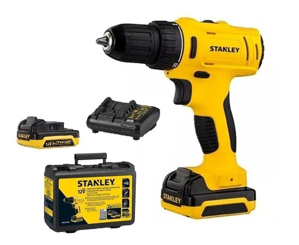 TALADRO STANLEY 12V MAX SCD12S2K INALAMBRICO