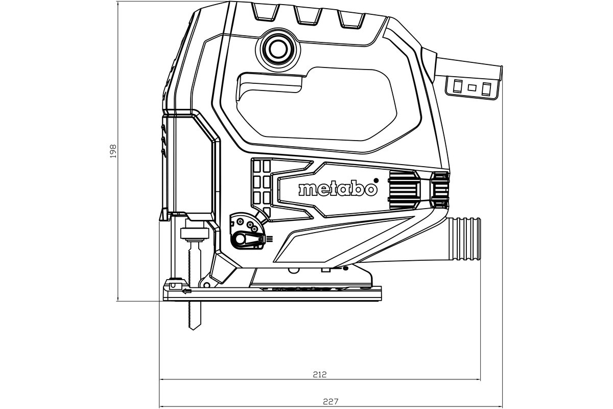 SIERRA CALADORA METABO STEB 65 QUICK 450W 6010305